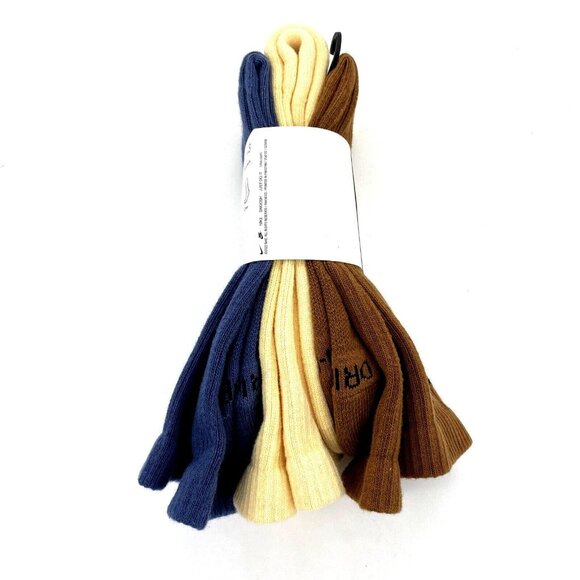 Men's Nike Everyday Plus Cushioned 3-Pack Crew Socks (8-12) Blue Cream Brown - Picture 2 of 5